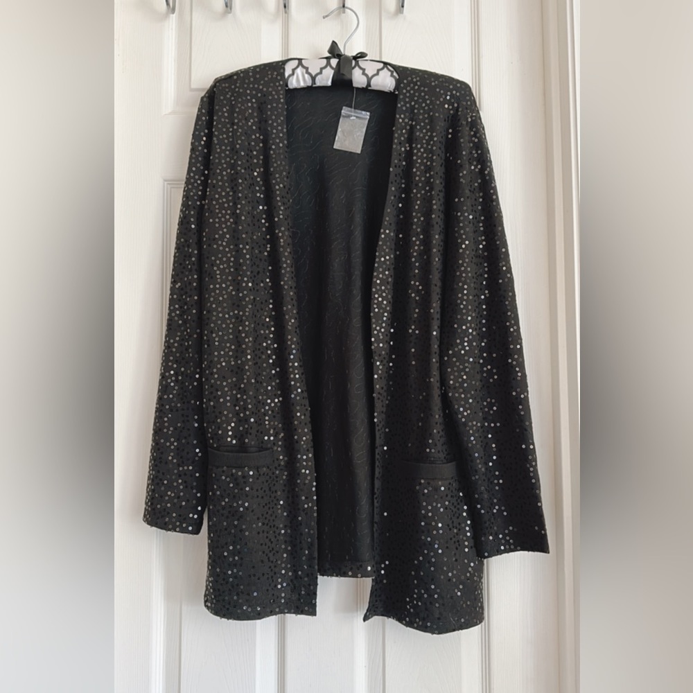 🆕 Black Sequence cardigan / cover up